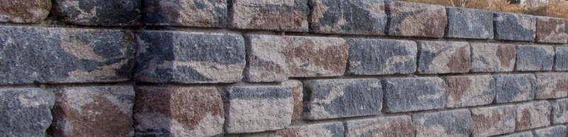 Erfafscheiding met Combiwall stapelblokken